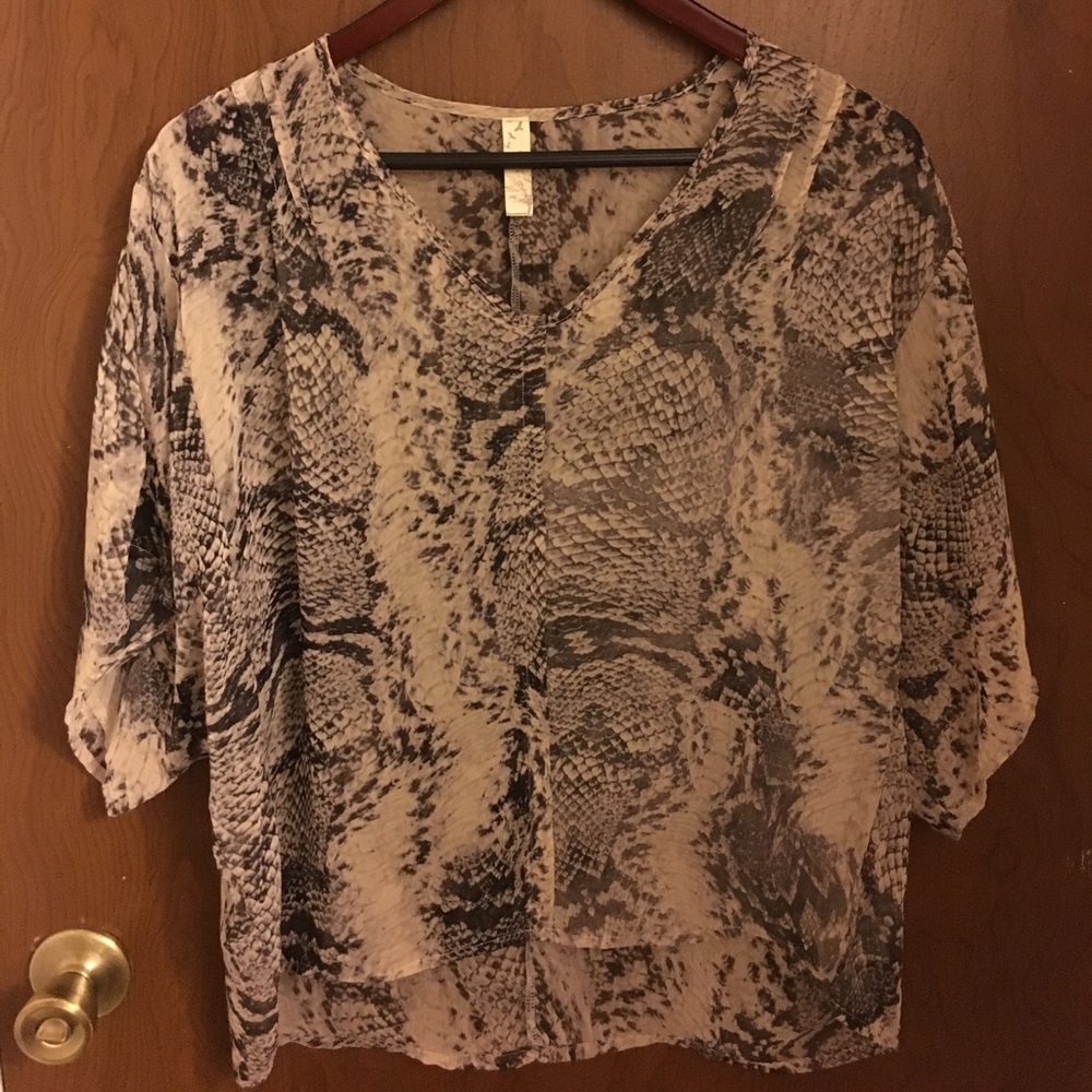 Francesca’s Snake Print Scoop Tunic